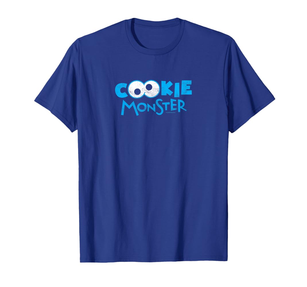 Amazon.com: Sesame Street Cookie Monster Eyes T-Shirt